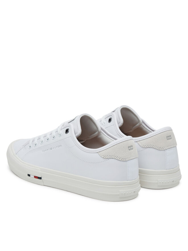 Tommy Hilfiger Гуменки Tommy Hilfiger Th Hi Vulc Street Stitch FM0FM05645 Бял
