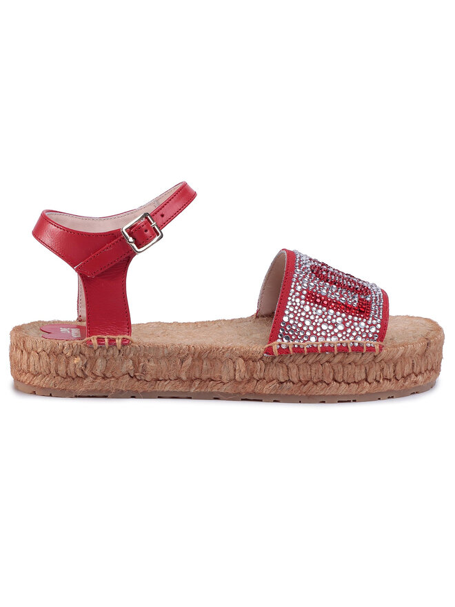 LOVE MOSCHINO Espadrilky LOVE MOSCHINO JA16053G0AJA0500 Červená