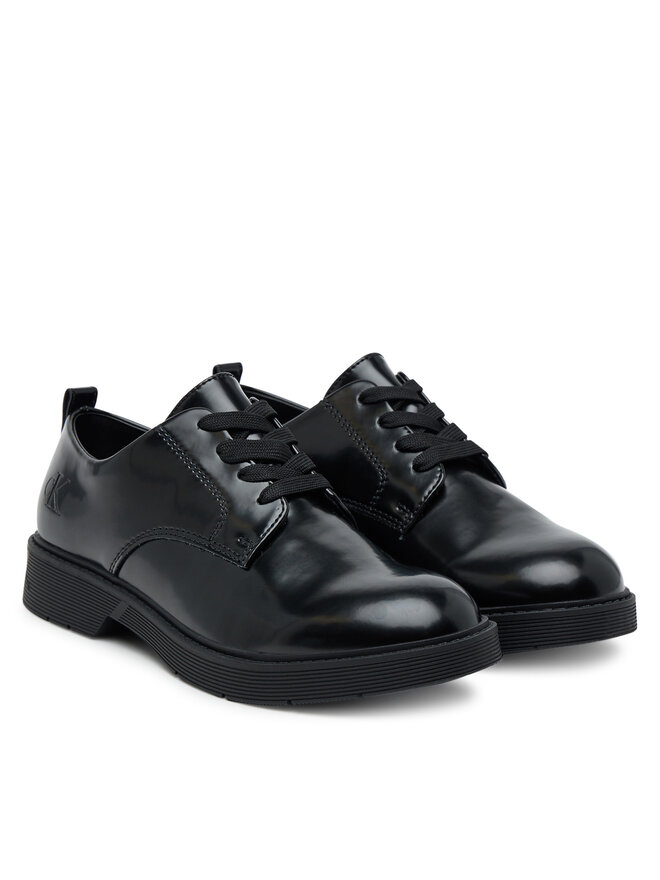 Calvin Klein Oxford Schuhe Calvin Klein Low Cut Lace-Up Shoe V3X4-83182-1453 D Schwarz