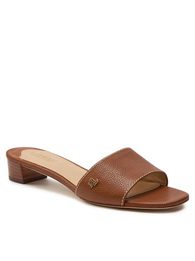 LAUREN RALPH LAUREN Klapki Lauren Ralph Lauren 802925259003 Brązowy
