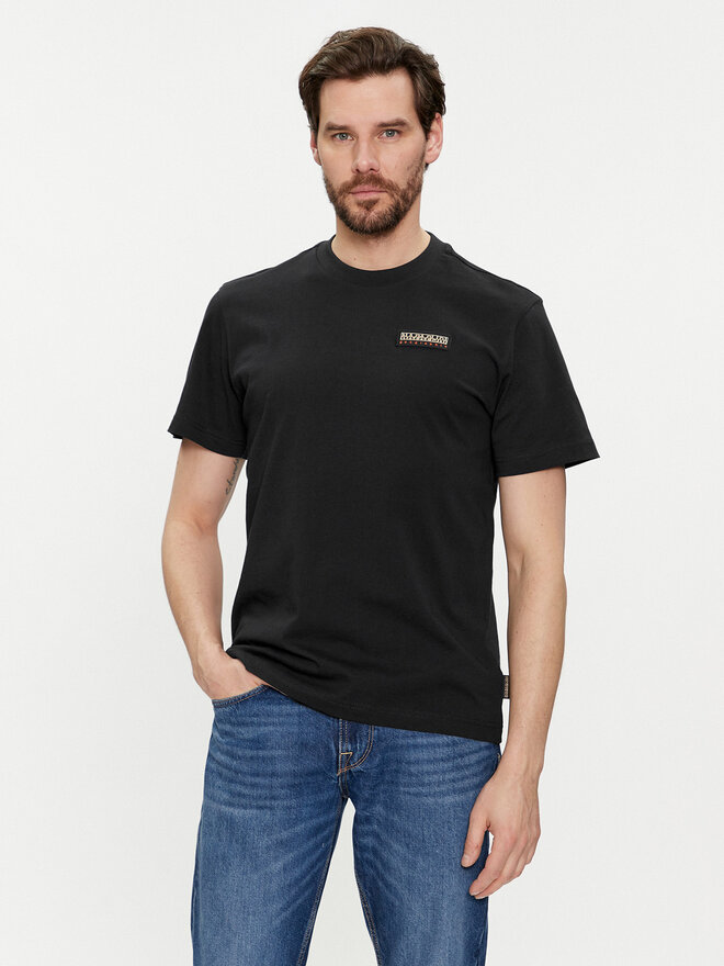 Napapijri Napapijri T-Shirt Iaato NP0A4HFZ Μαύρο Regular Fit