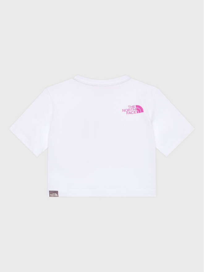The North Face The North Face Marškinėliai Crop Easy NF0A83EU Balta Regular Fit