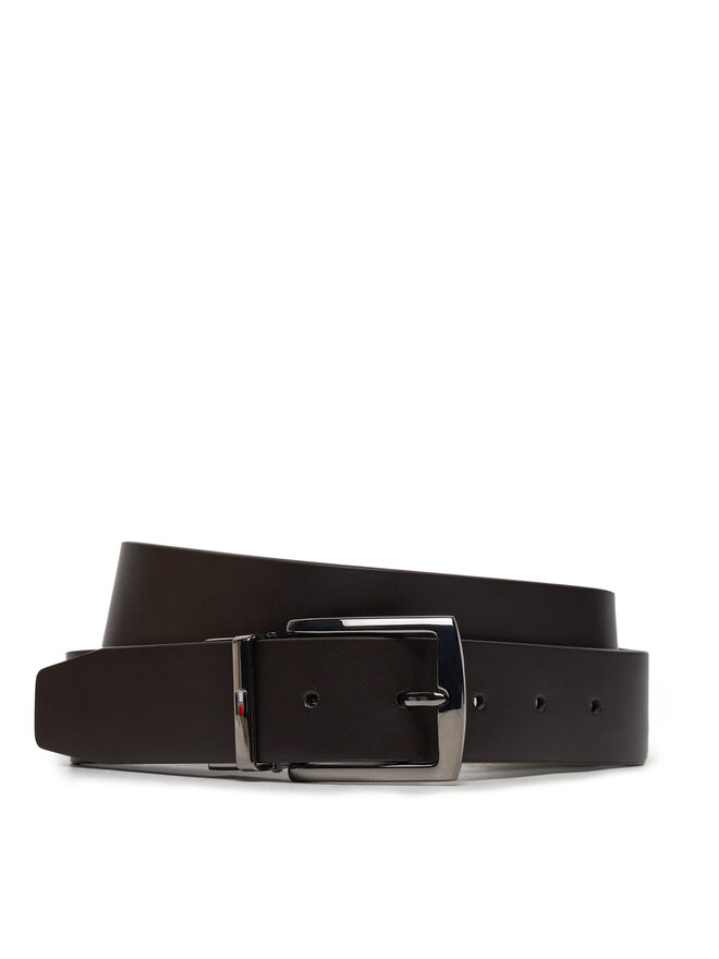 Tommy Hilfiger Ζώνη Ανδρική Tommy Hilfiger Denton Rev 3.5 AM0AM12549 Καφέ