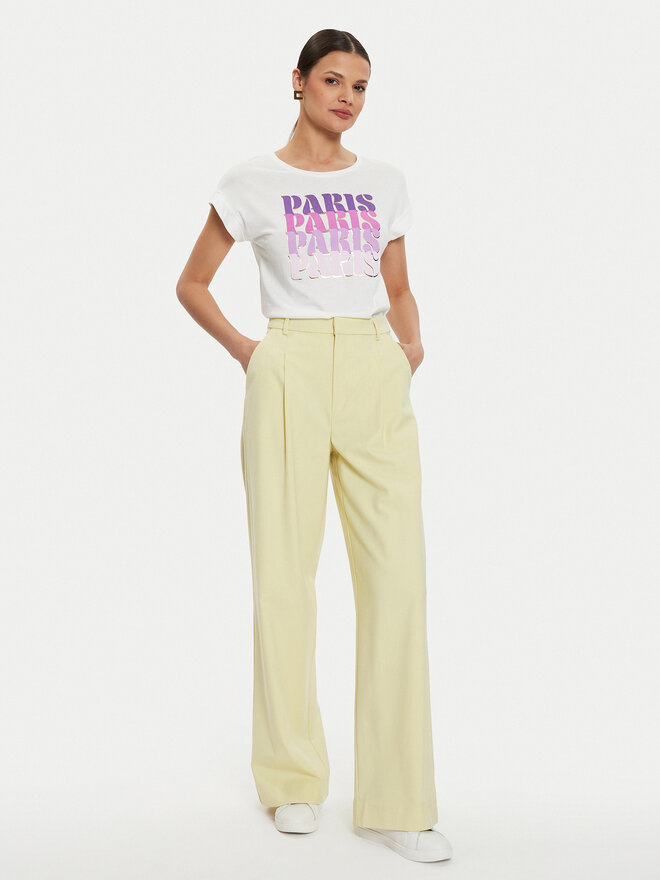 Morgan Morgan Camiseta 241-DPARIS Blanco Regular Fit