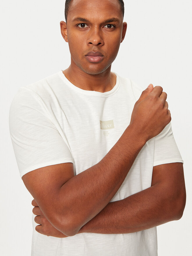 s.Oliver s.Oliver Camiseta 2150054 Blanco Regular Fit