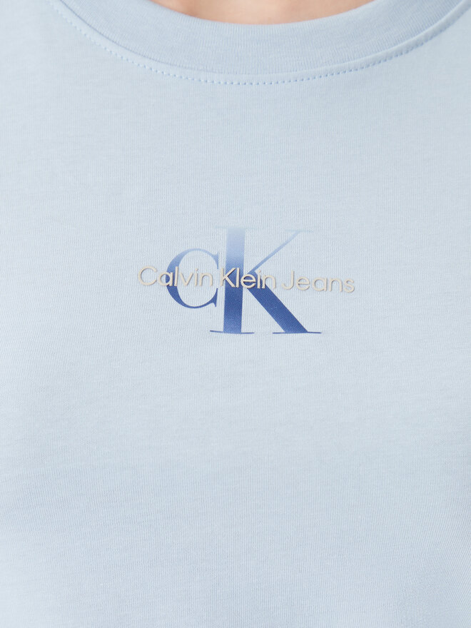 Calvin Klein Jeans Calvin Klein Jeans Camiseta Gradient Monologo J20J225252 Celeste Slim Fit