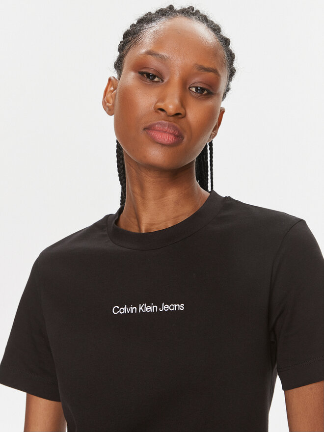 Calvin Klein Jeans Calvin Klein Jeans T-Shirt J20J221065 Μαύρο Regular Fit