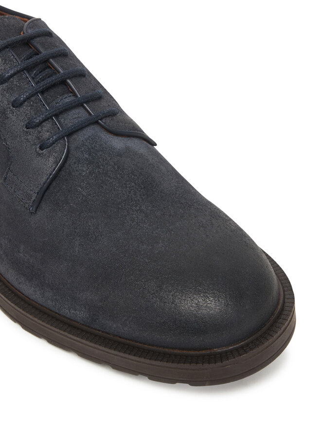 Tommy Hilfiger Halbschuhe Tommy Hilfiger Cleated Derby FM0FM05770 Dunkelblau