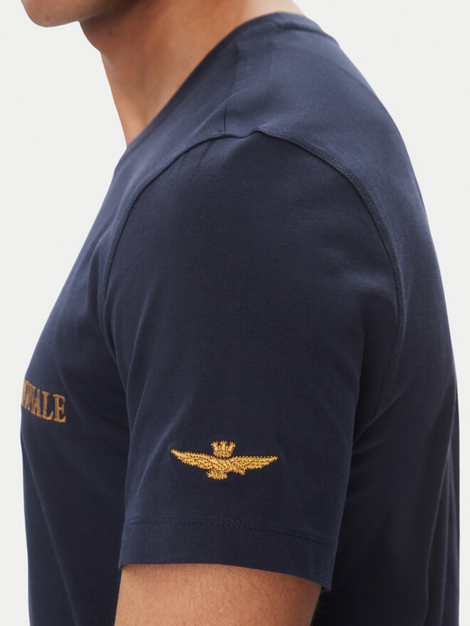 Aeronautica Militare Aeronautica Militare T-Shirt 251TS2410J592 Dunkelblau Regular Fit
