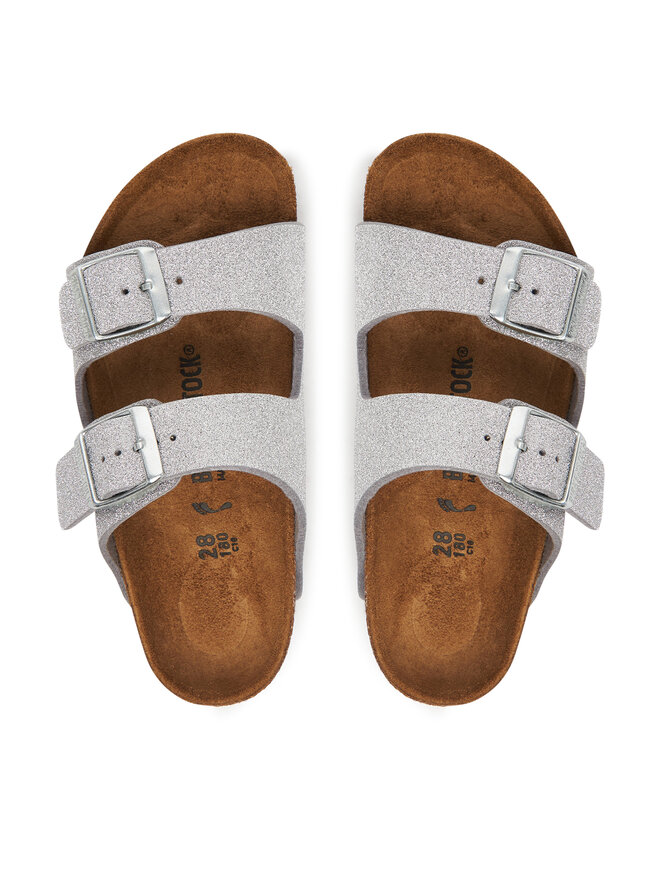 Birkenstock Şlapi Birkenstock Arizona Kids 1030477 Argintiu