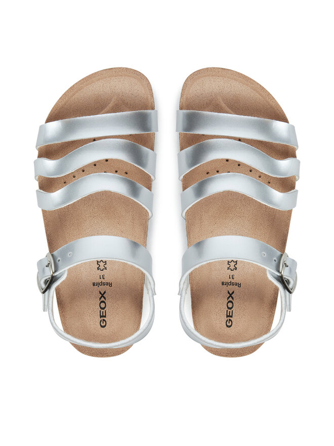 Geox Sandali Geox J Adriel J558MF 000KN C1007 S Srebrna