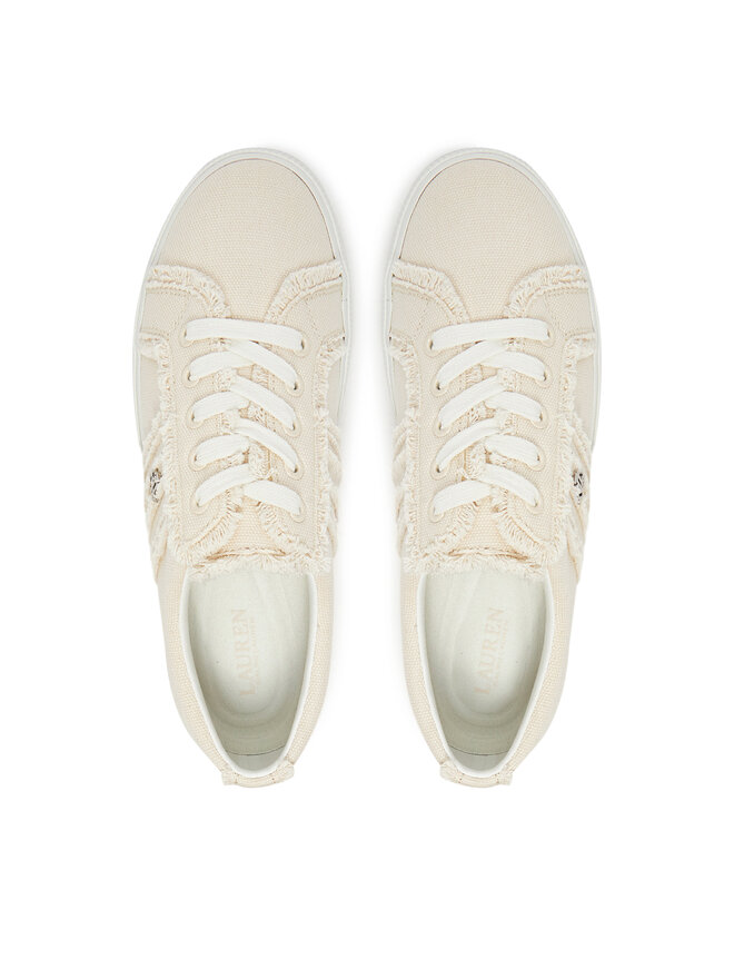 LAUREN RALPH LAUREN Sneakersy LAUREN RALPH LAUREN Janson Fray 802967040001 Écru