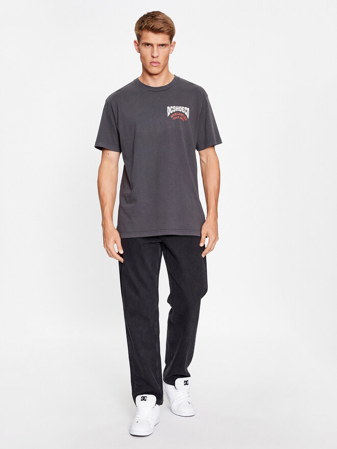 DC DC Marškinėliai Defiant Tees ADYZT05309 Juoda Regular Fit