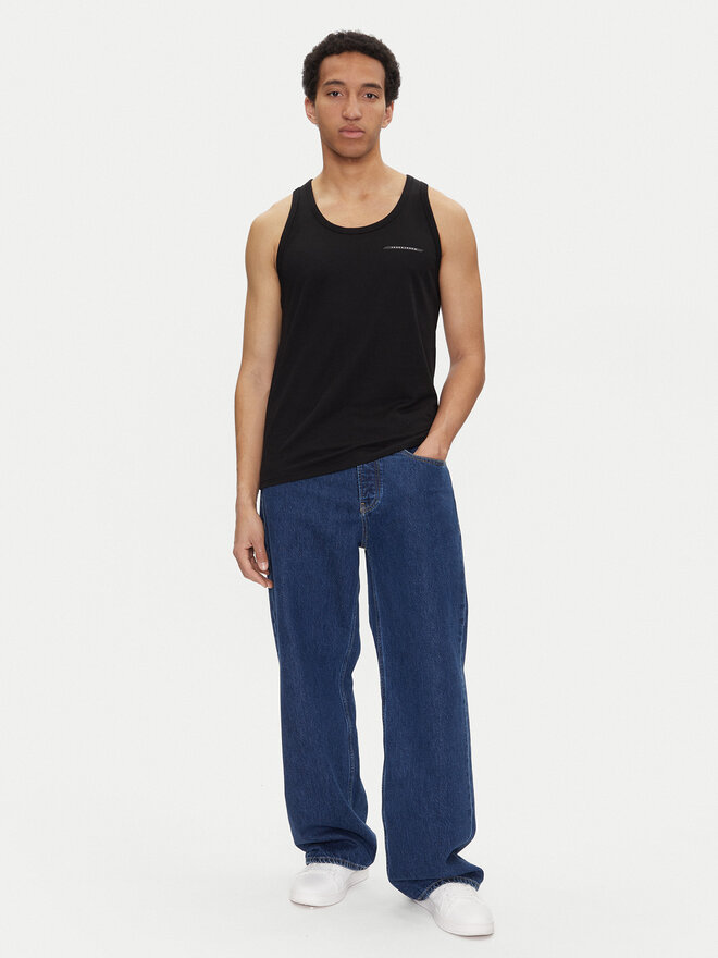 Jack&Jones Jack&Jones Tank top marškinėliai Fusion 12276614 Juoda Regular Fit