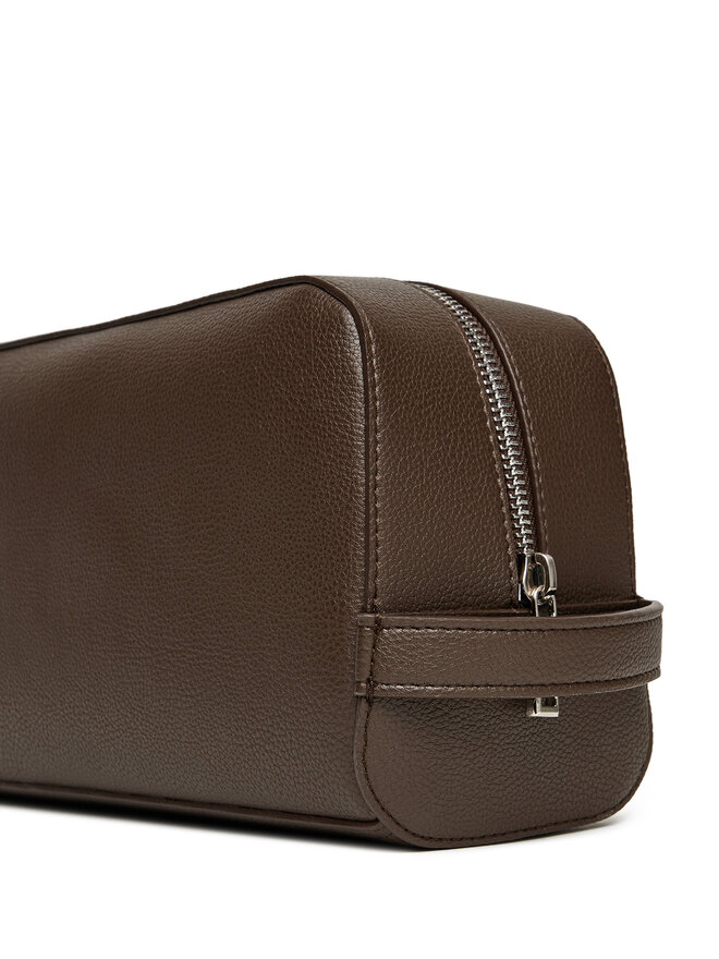Calvin Klein Косметичка Calvin Klein Micropebble Washbag/Dopp Kit LV04D1036G Коричневий
