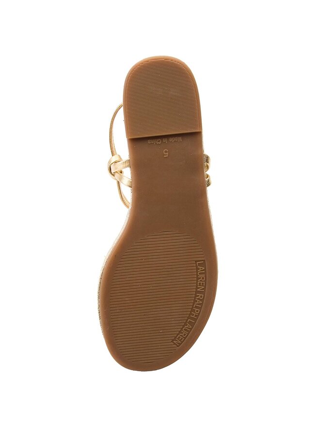 LAUREN RALPH LAUREN Zehentrenner Lauren Ralph Lauren Makayla 802699760001 Goldfarben