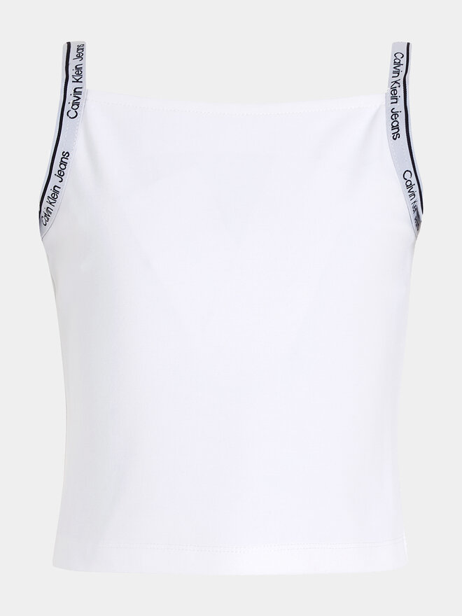 Calvin Klein Jeans Calvin Klein Jeans Τοπ Logo Tape IG0IG02436 Λευκό Slim Fit