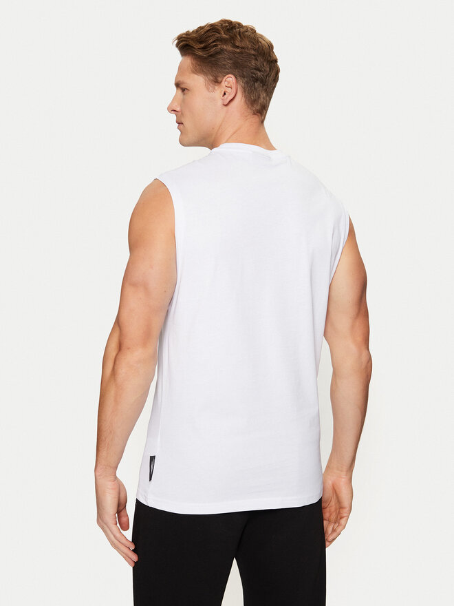 Plein Sport Plein Sport Tank top AADC MTK7158 SJY001N Λευκό Regular Fit
