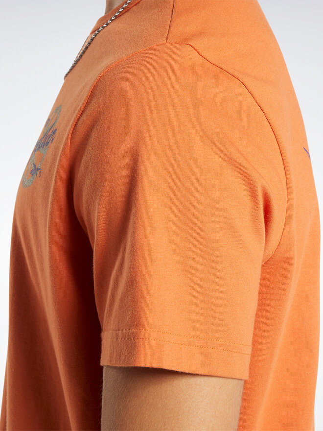 Reebok Reebok Marškinėliai Reebok Basketball All Are Welcome Here Hoop Together T-Shirt HN5800 Oranžinė Relaxed Fit