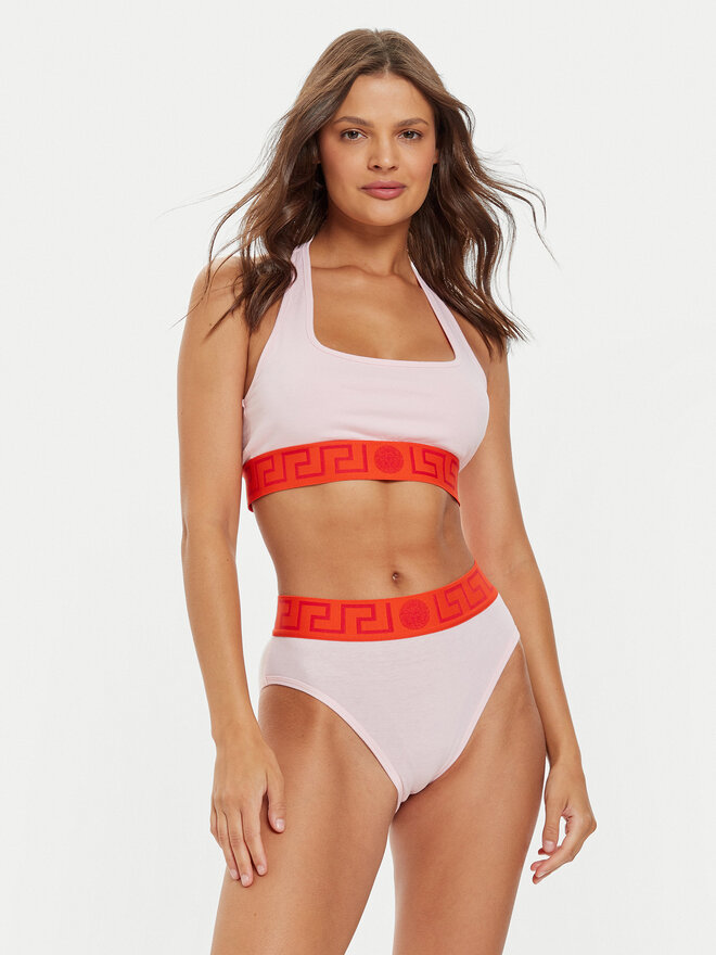 Versace Versace Класичні труси з високою талією AUD01050 1A1001 Рожевий