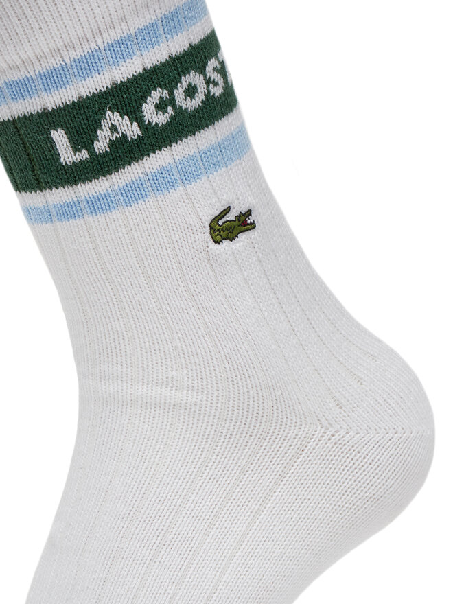 Lacoste Zestaw 2 par wysokich skarpet unisex Lacoste RA9304 Biały