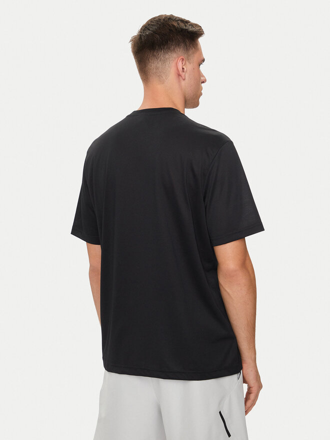 Reebok Reebok Marškinėliai Run Graphic 100075314 Juoda Relaxed Fit