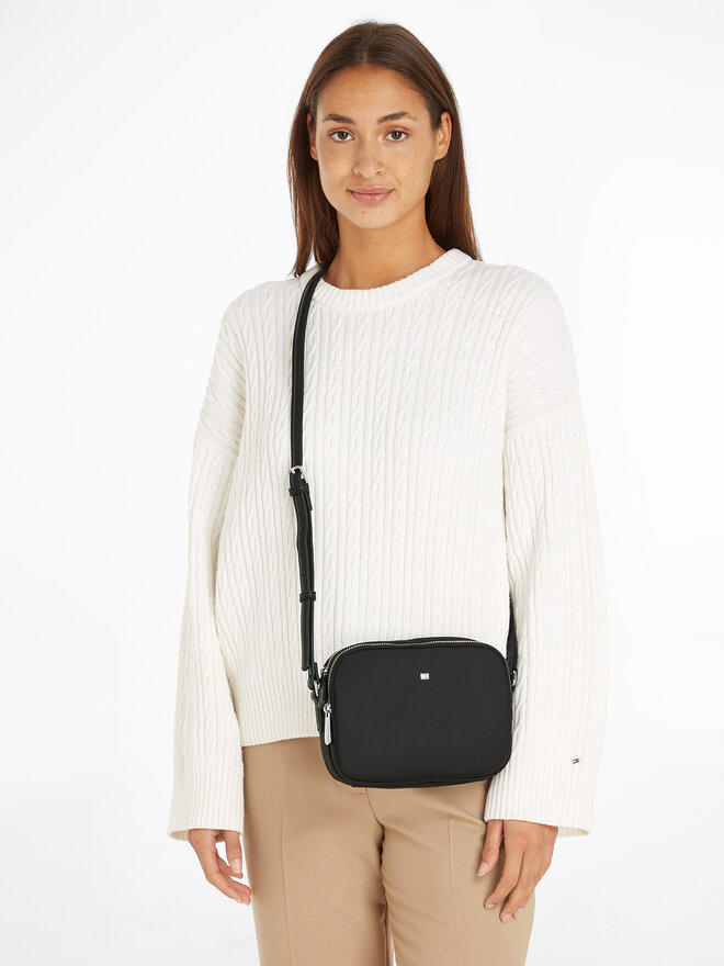 Tommy Hilfiger Kabelka Tommy Hilfiger Poppy Th Crossover AW0AW15638 Černá