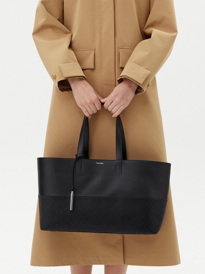 Calvin Klein Τσάντα Calvin Klein Ck Mixmedia Shopper_Mono K60K613166 Μαύρο