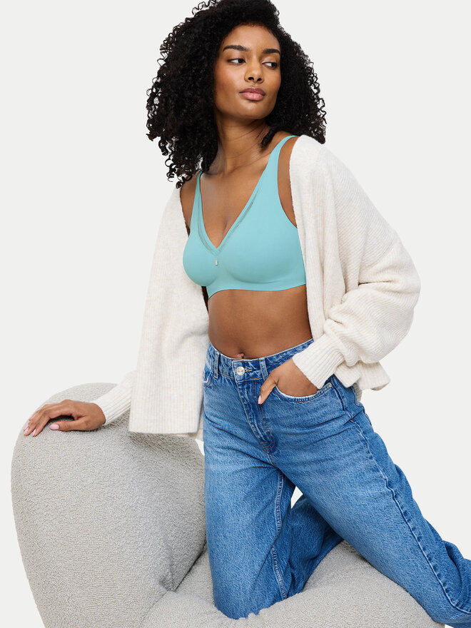 Triumph Triumph Varrásmentes melltartó True Shape Sensation 10218244 Kék