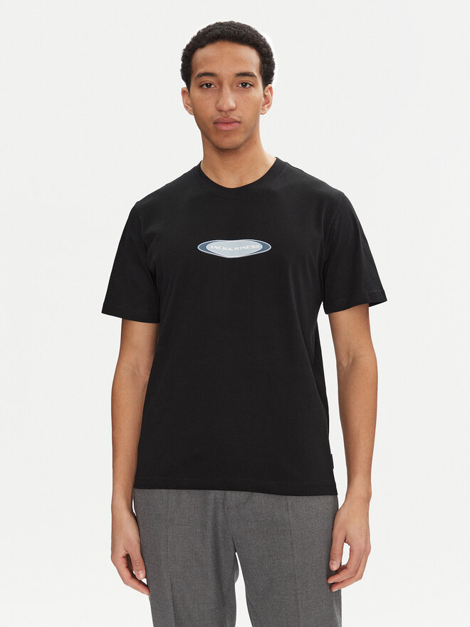 Jack&Jones Jack&Jones Póló Pacer 12273880 Fekete Relaxed Fit