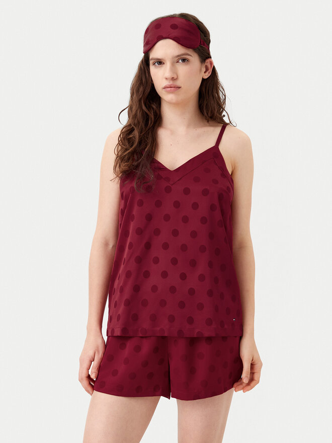 Tommy Hilfiger Tommy Hilfiger Pijama UW0UW05551 Guinda/burdeos Regular Fit