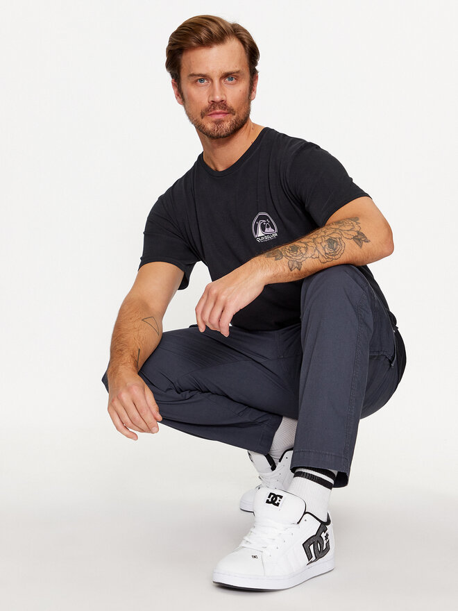 Quiksilver Quiksilver Marškinėliai Cleancircle EQYZT07491 Juoda Regular Fit