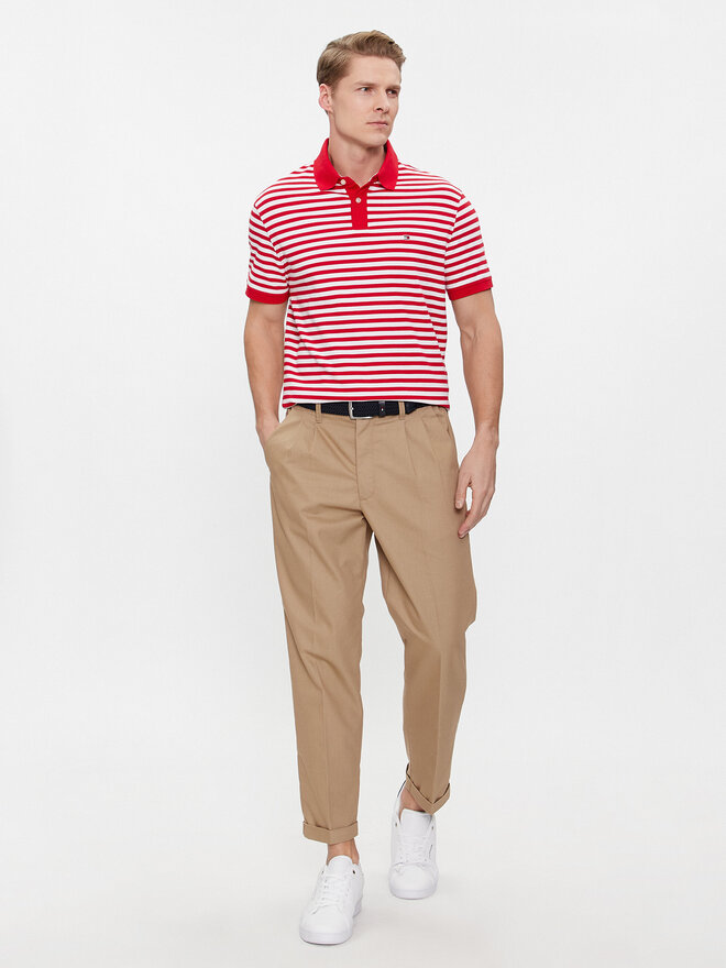 Tommy Hilfiger Tommy Hilfiger Pólóing 1985 MW0MW17770 Piros Regular Fit