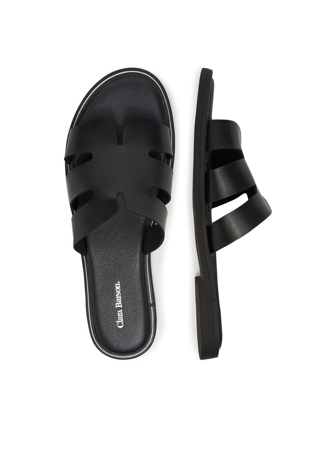 Clara Barson Pantoletten Clara Barson WS6283-08 Schwarz