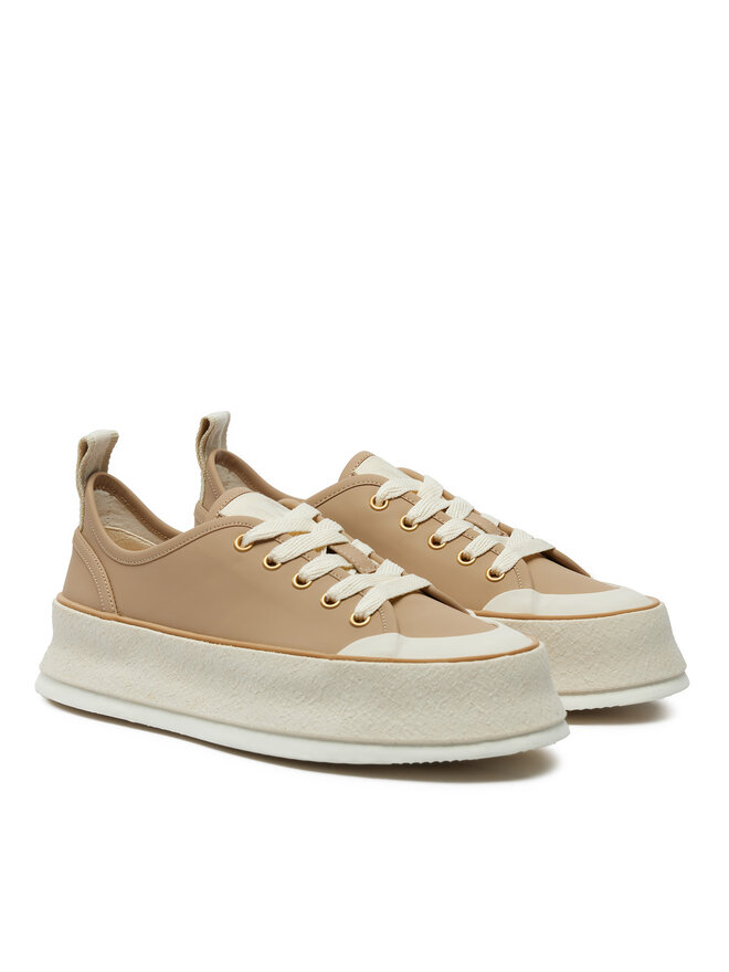 Max Mara Sneakers aus Stoff Max Mara Prefallsneaker 2424766011 Beige