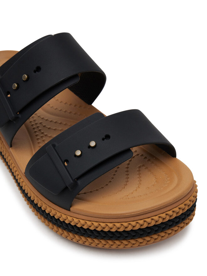 Crocs Παντόφλες Crocs Brooklyn Woven Buckle 209978 Μαύρο