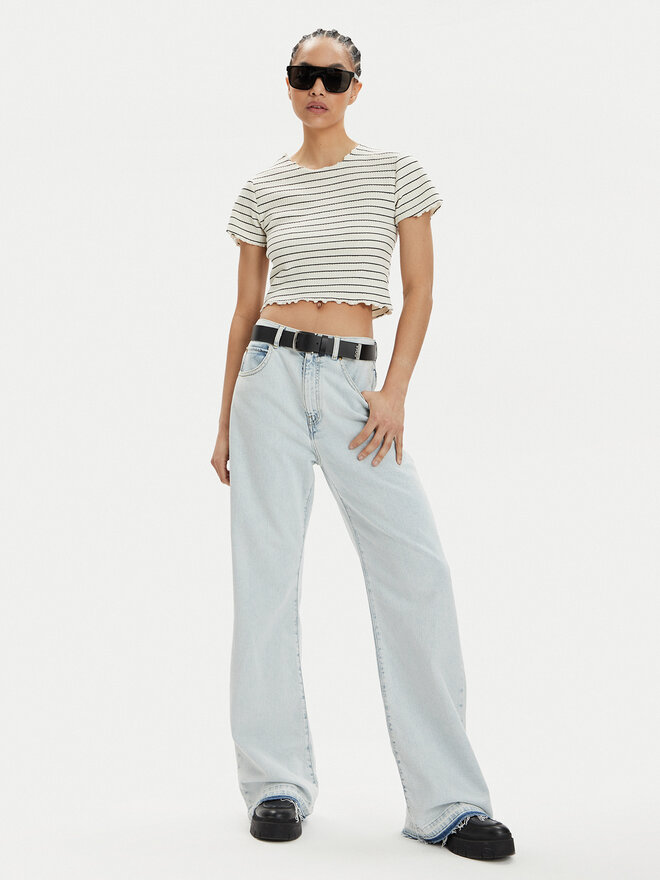 ONLY ONLY Póló Anits 15253651 Ekru Regular Fit