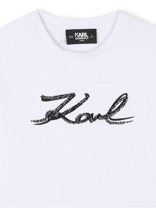 Karl Lagerfeld Kids Karl Lagerfeld Kids Camiseta Z30485 D Blanco Regular Fit
