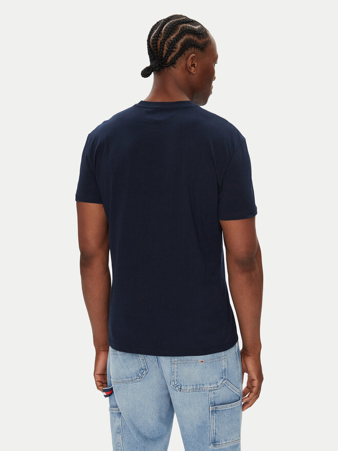 Tommy Jeans Tommy Jeans Póló Flag Linear DM0DM21911 Sötétkék Regular Fit