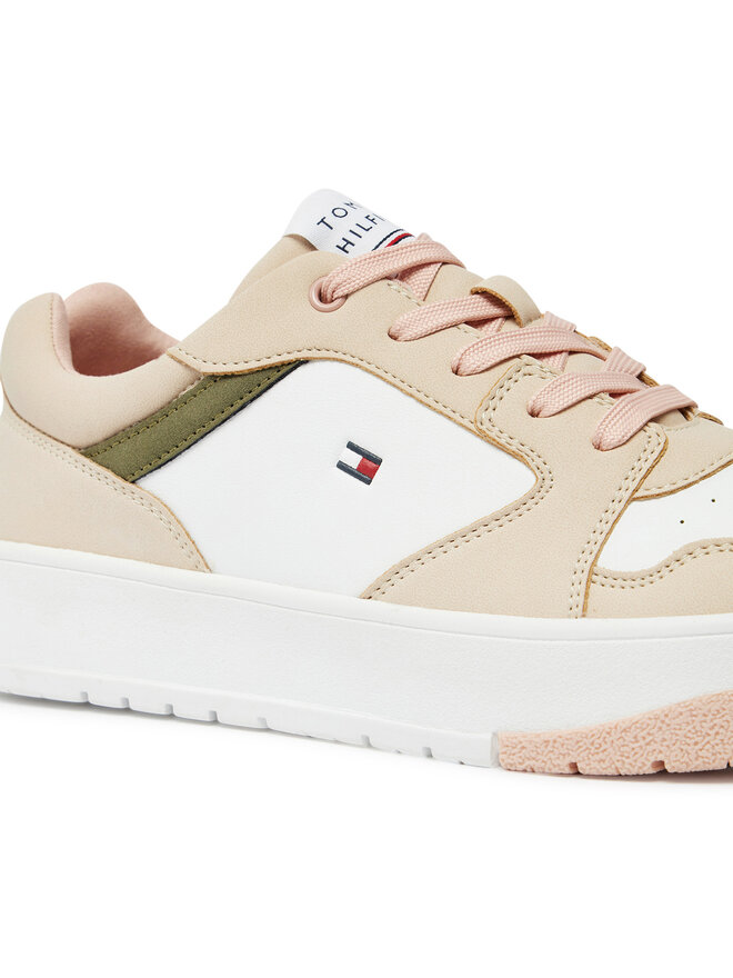 Tommy Hilfiger Сникърси Tommy Hilfiger Low Cut Lace-Up Sneaker T3A9-33527-1269 S Бял