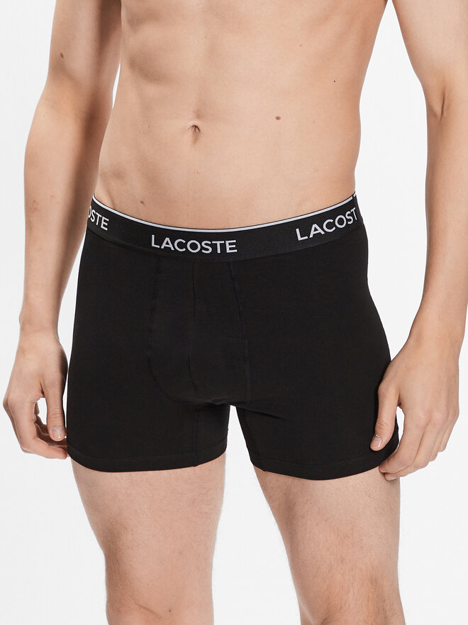 Lacoste Lacoste Σετ μποξεράκια 3 τμχ 6H3420 Μαύρο Regular Fit