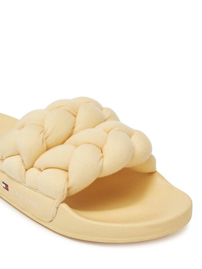 Tommy Jeans Šľapky Tommy Jeans Tjw Braided Slide EN0EN02764 Žltá