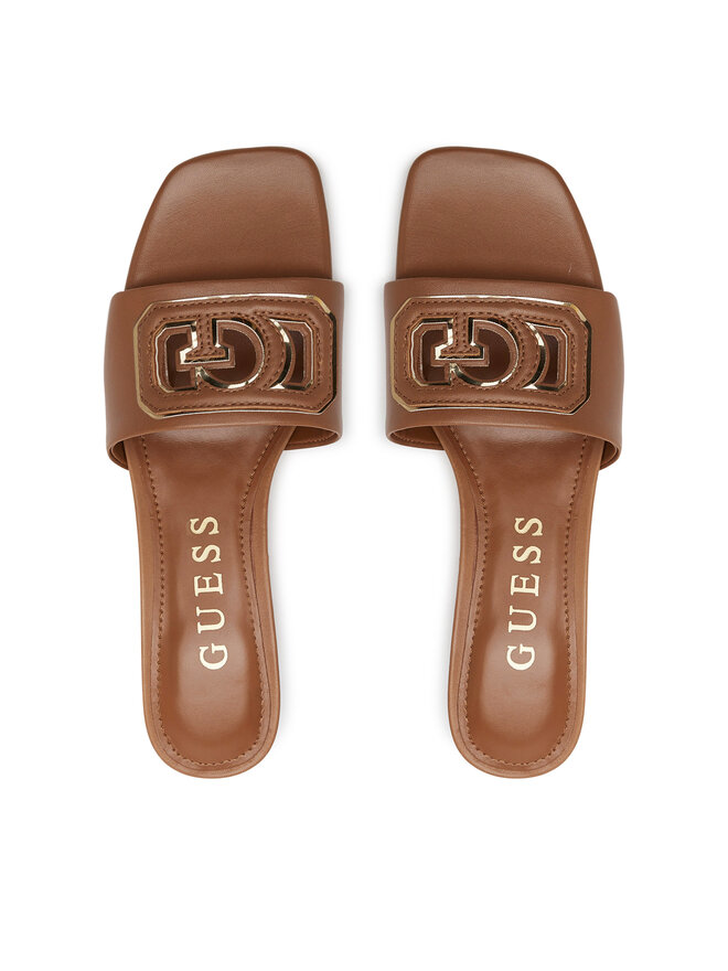 Guess Chanclas Guess FLJGAS LEA03 Marrón