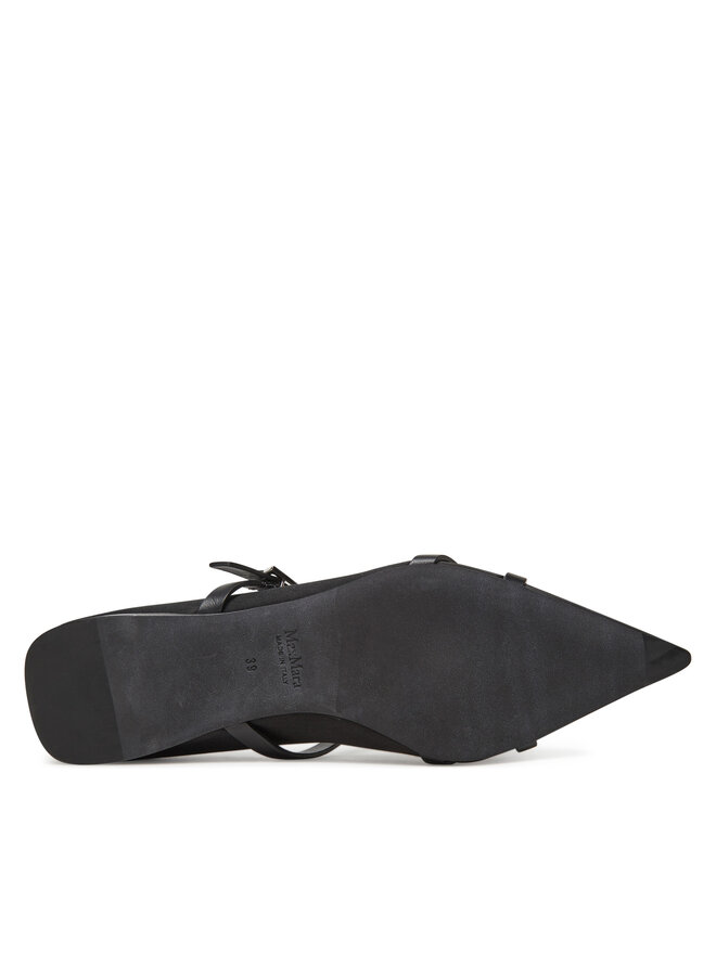 Max Mara Pantofi Max Mara Satinflat 2514521272600 Negru