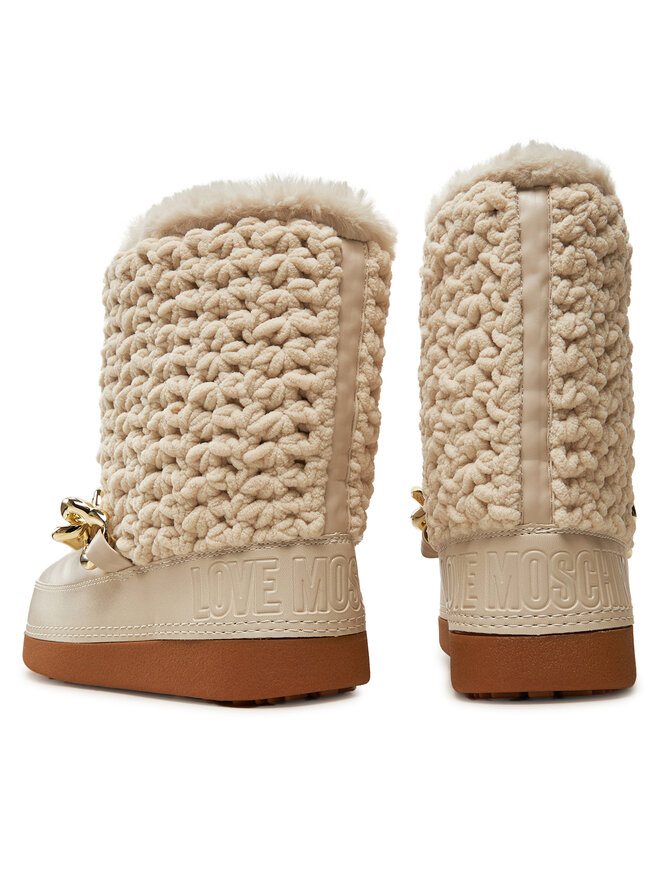 LOVE MOSCHINO Čizme za snijeg LOVE MOSCHINO JA24322G0LISI120 Bež