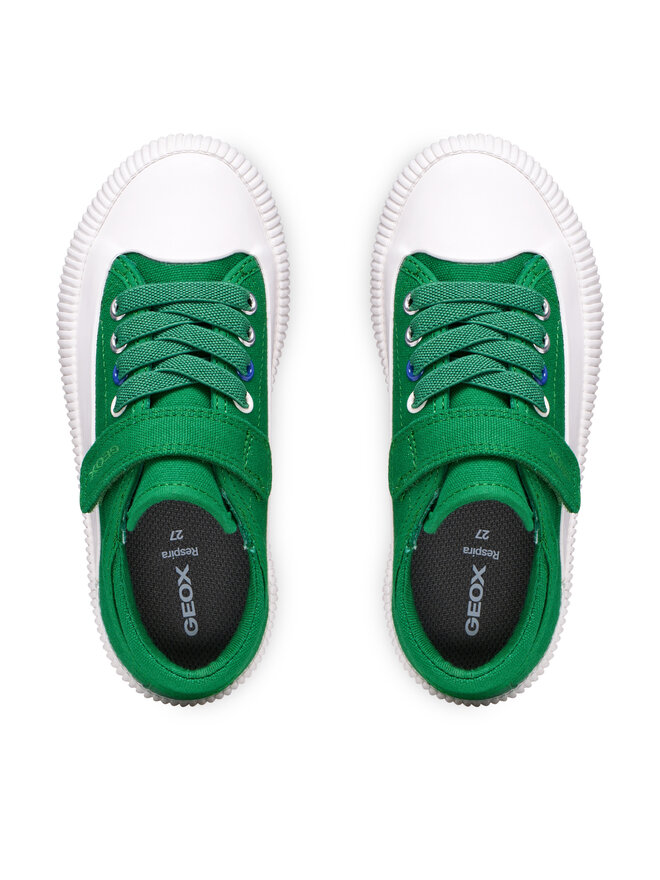 Geox Sneakers aus Stoff Geox J Tippeste Boy J65N4B 00010 C0594 D Grün