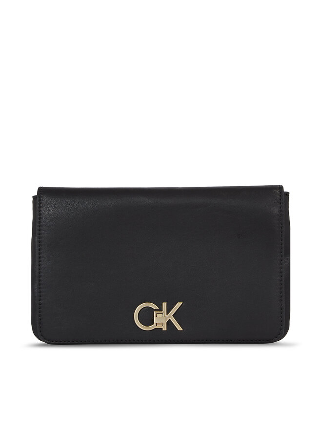 Calvin Klein Kabelka Calvin Klein Re-Lock Double Gusett Xbody K60K611531 Černá