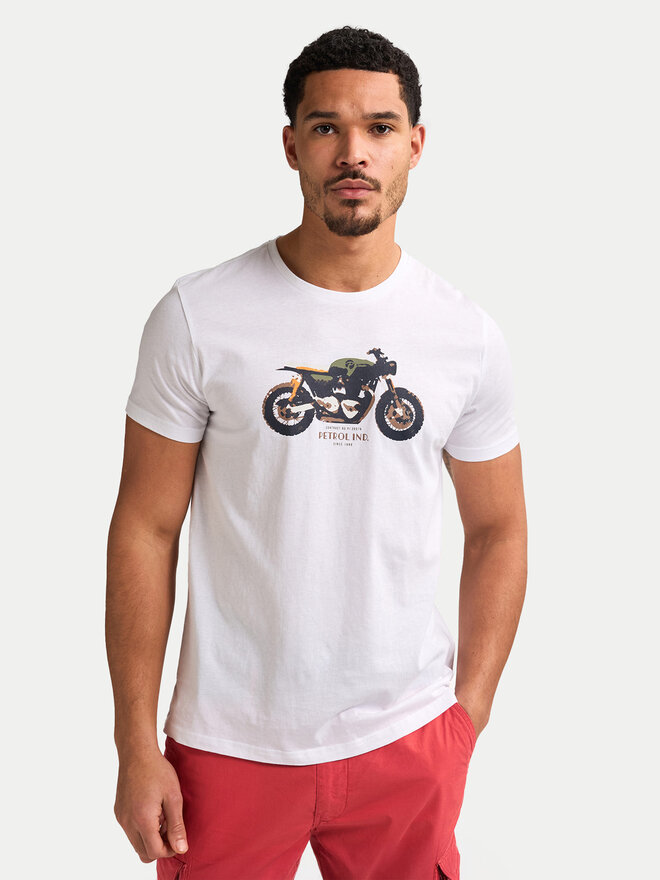 Petrol Industries Petrol Industries Camiseta M-1050-TSR671 Blanco Regular Fit