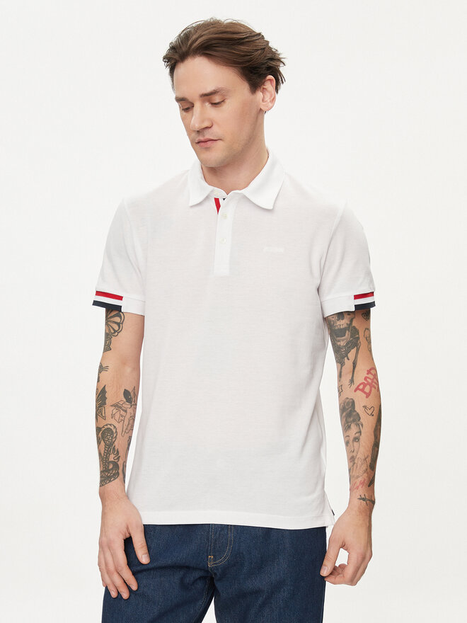 Geox Geox Poloshirt M4510L T2649 F1492 Weiß Regular Fit