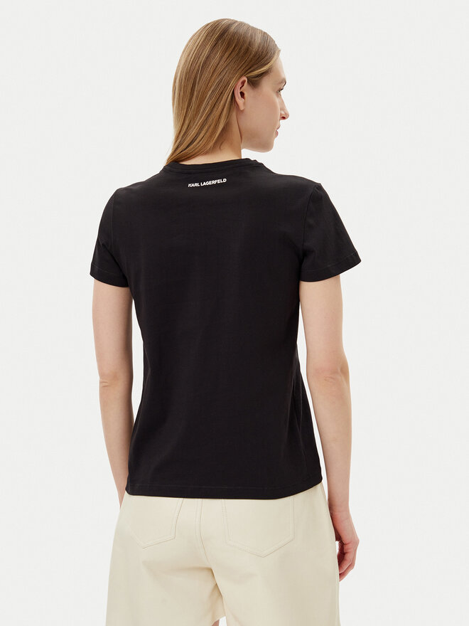 KARL LAGERFELD KARL LAGERFELD T-Shirt A2W17120 Schwarz Regular Fit